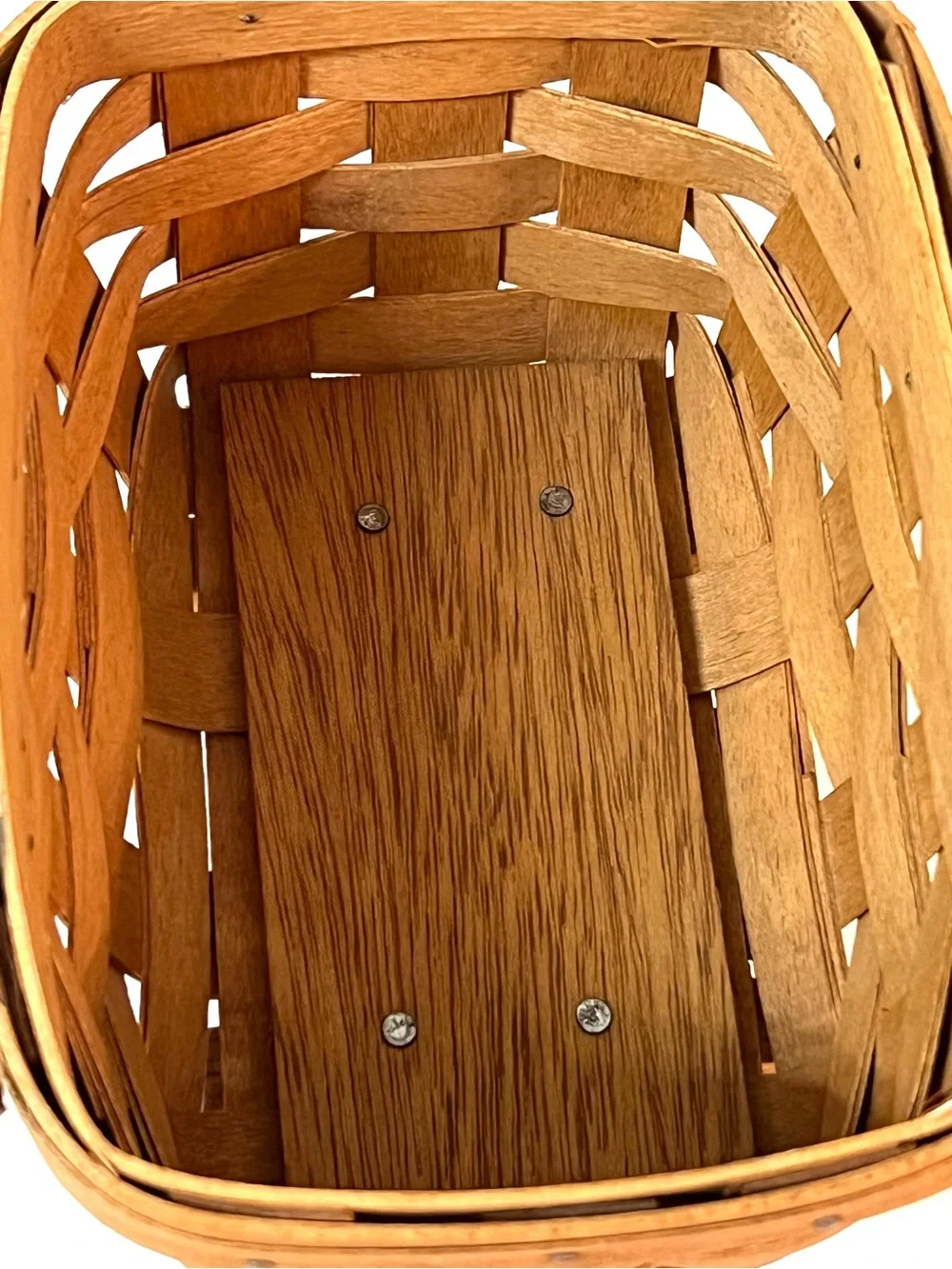 Longaberger Woven Small Rocking Basket Baby Doll Cradle 1992 USA 6.5 in
